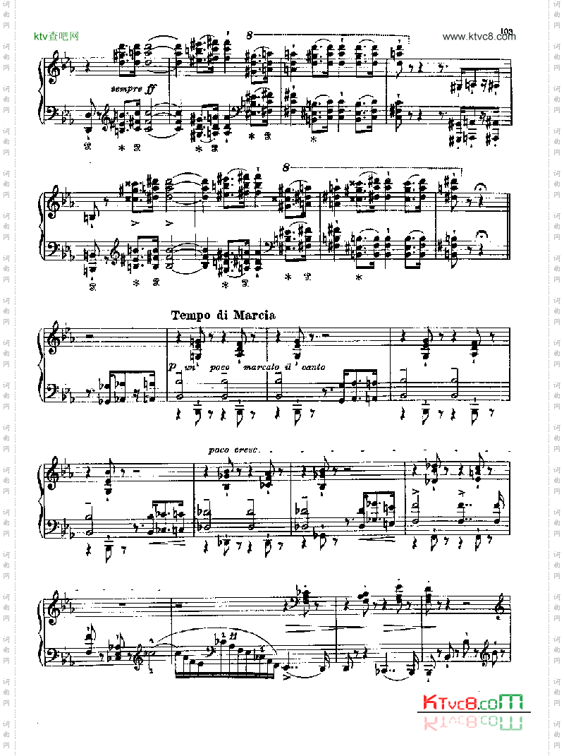 英雄 键盘类 钢琴简谱 中国词曲网