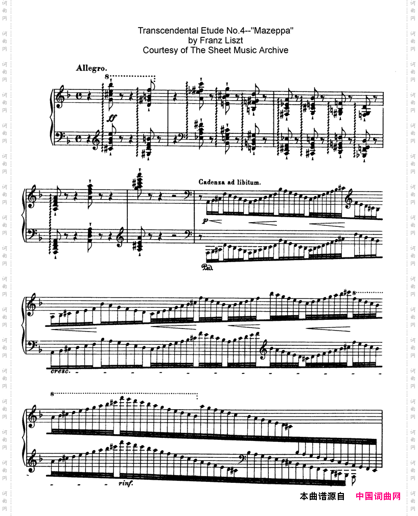 12 Etudes d e-xecution Transcendante S·139(12首超技练习曲·3-6)