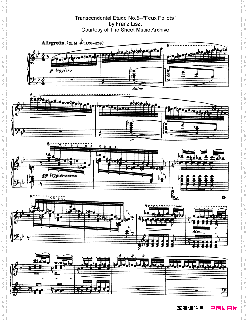 12 Etudes d e-xecution Transcendante S·139(12首超技练习曲·3-6)