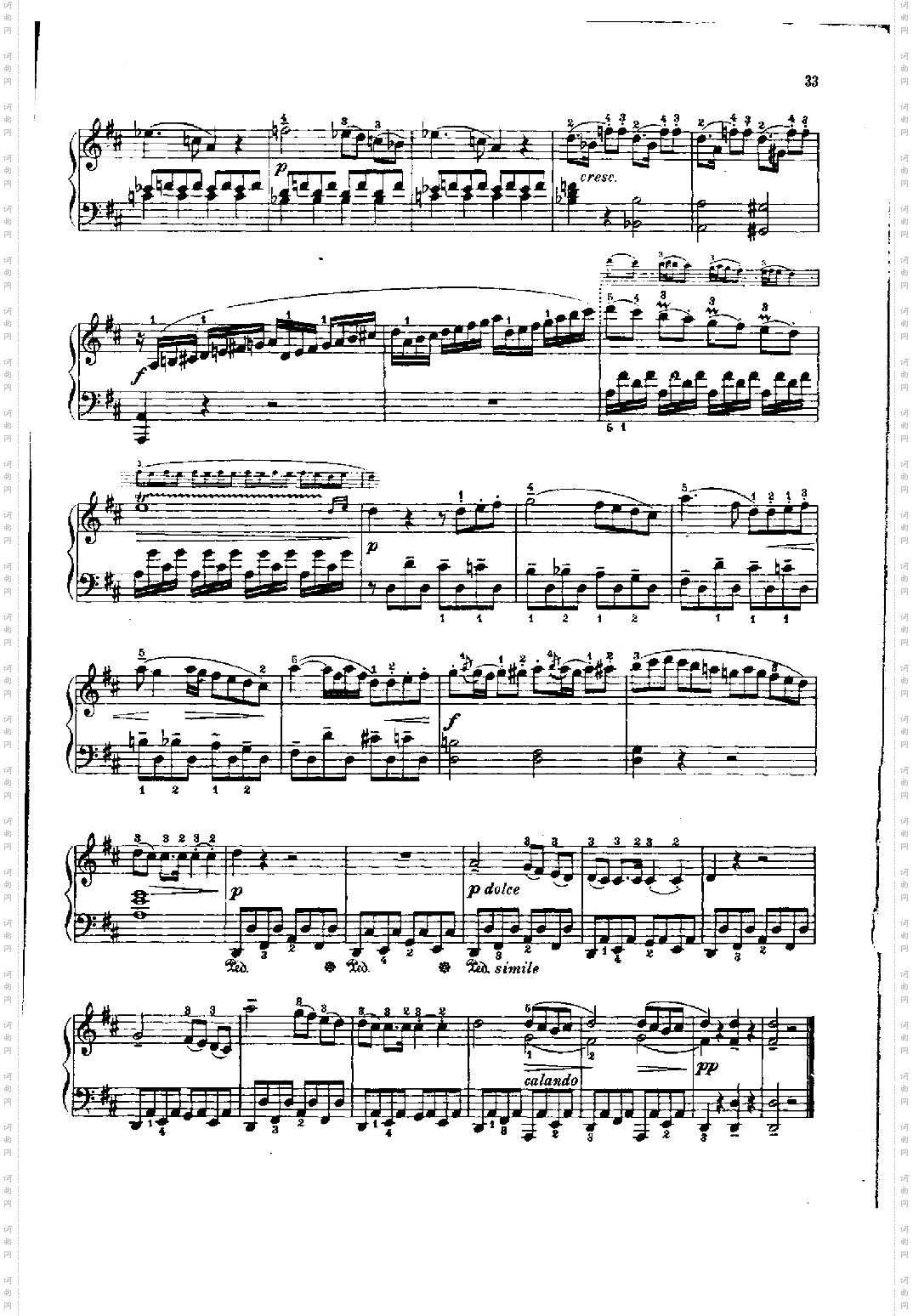 曲2 键盘类 钢琴简谱 中国词曲网